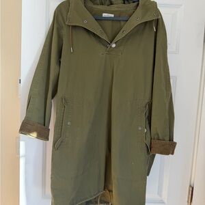 LL Bean Olive Green Women's utility dress medium large